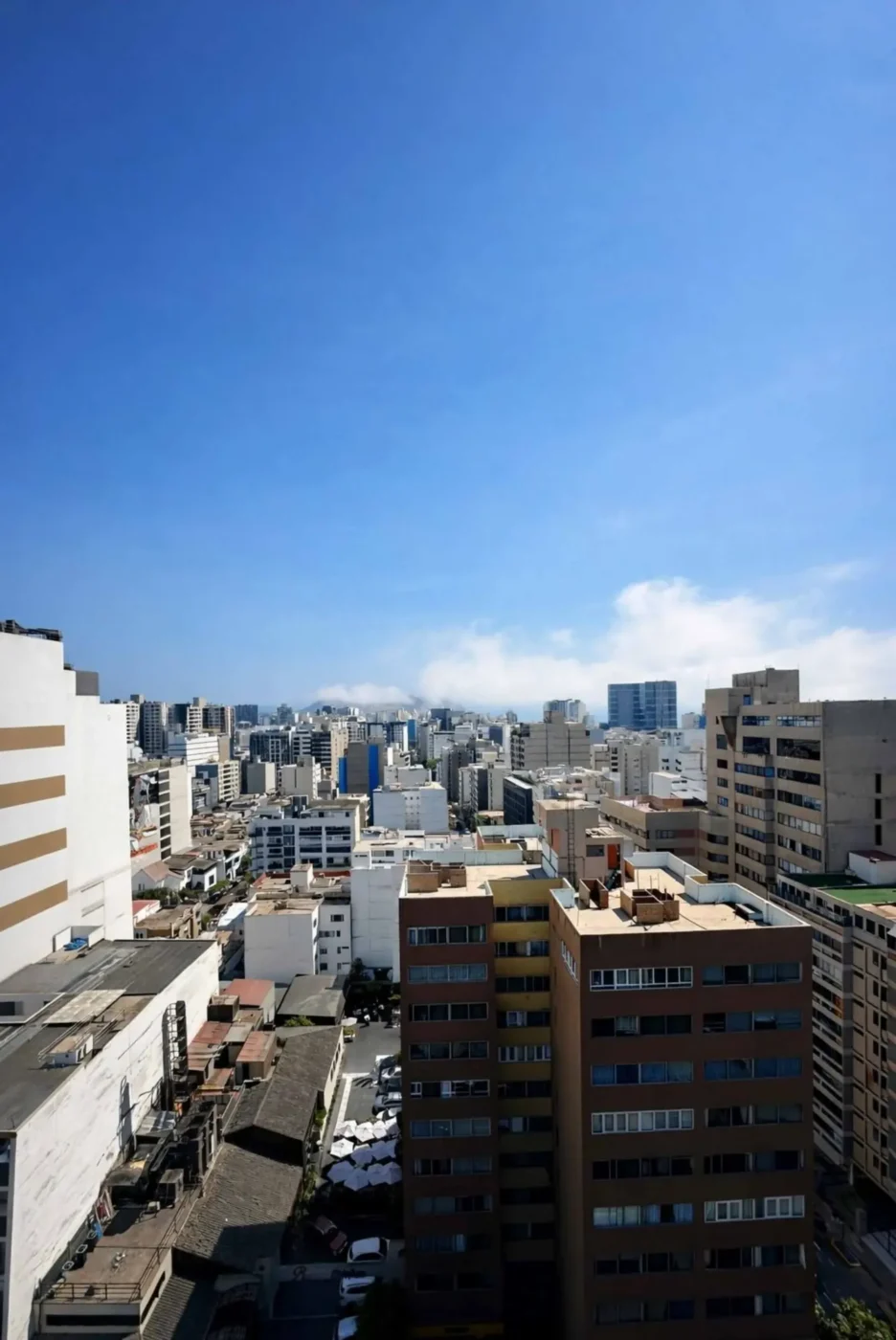 View over Miraflores on a clear day
